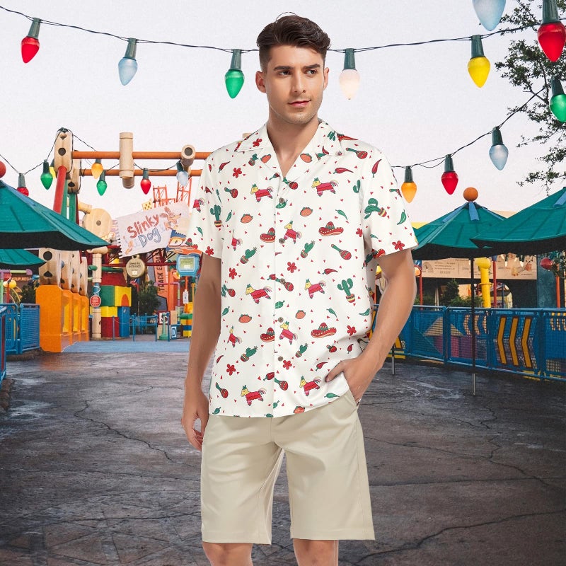 Zando Funny Mexican Shirts for Men Casual Short Sleeve Button Down Hawaiian Tropical Cinco De Mayo Outfit Beach Vacation Fiesta Costume Clothes Top XX-Large - Image 3